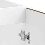 vidaXL Meuble sous évier Porto 2 Pièces Marron Bois d'ingénierie