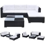 Salon de jardin meuble d'extérieur ensemble de mobilier 5 pièces avec coussins résine tressée noir 02_0016482