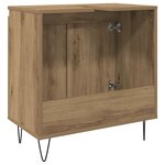 vidaXL Armoire de salle de bain chêne artisanal 58x33x60 cm