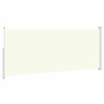 vidaXL Auvent latéral rétractable de patio 200x500 cm Crème