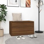 vidaXL Banc d'entrée 80x40x45 cm Chêne marron Bois d'ingénierie