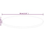vidaXL Dessus de table rond Ø30x1 5 cm Bois de chêne massif non traité