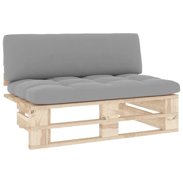 vidaXL Canapé central palette de jardin bois de pin imprégné
