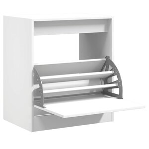 vidaXL Armoire à chaussures blanc 60x42x69 cm bois d'ingénierie