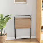 Bureau informatique pliable de 60 cm bureau d'écriture compact pour le bureau à domicile avec support pour tablette bureau d'étude polyvalent naturel 20_0008013