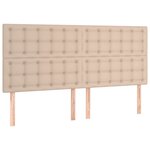 vidaXL Cadre de lit sans matelas cappuccino 160x200 cm similicuir