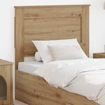 vidaXL Tête de lit Chêne artisanal 90 cm Bois d'ingénierie