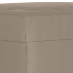 vidaXL Ensemble de canapés 3 Pièces avec coussins Taupe Tissu microfibre