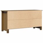 vidaXL Meuble TV Marron miel 103x36 5x52 cm Bois de pin massif