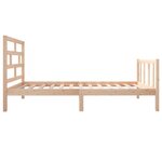 vidaXL Cadre de lit sans matelas bois massif 100x200 cm