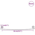 vidaXL Bâche vert Ø 2 8 m 650 g/m²