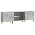vidaXL Meuble TV 150 x 31 x 50 cm Gris béton Bois d'ingénierie