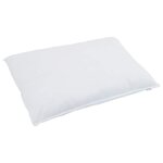 vidaXL Couette Autre avec oreiller 2 Pièces Blanc 135 x 220 cm Bas