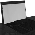 vidaXL Table de Toilette Chêne noir 100 x 45 x 76 cm Bois d'ingénierie