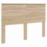 vidaXL Cadre de lit Chêne Sonoma 140 x 190 cm Bois d'ingénierie