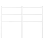 vidaXL Tête de lit de remplacement métal blanc 120 cm