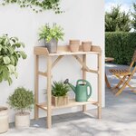 vidaXL Table de jardin pour rempoter 75x40x90 cm en pin massif