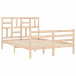 vidaXL Cadre de lit sans matelas 140x200 cm bois massif