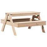 vidaXL Table de pique-nique pour enfants 88x97x52cm bois massif de pin