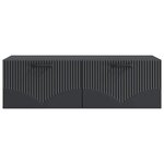 vidaXL Meuble TV mural Noir 98 x 41 x 30 cm Bois d'ingénierie