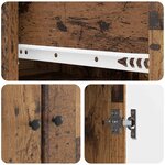 vidaXL 2 Pièces Bois ancien