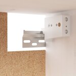 vidaXL Armoire murale Blanc 100x30x35 cm Bois de pin massif