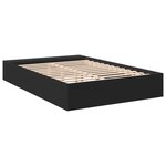 vidaXL Cadre de lit sans matelas noir 140x190 cm