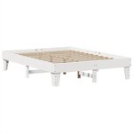vidaXL Cadre de lit sans matelas blanc 150x200 cm bois de pin massif