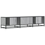 vidaXL Meuble TV sonoma gris 180x35x41 cm bois d'ingénierie