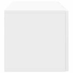 vidaXL Meuble TV mural 98 x 31 x 30 cm Blanc brillant