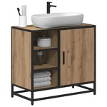 vidaXL Cabinet de salle de bain Chêne artisanal 65 x 33 x 60 cm