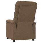 vidaXL Fauteuil inclinable Marron Tissu