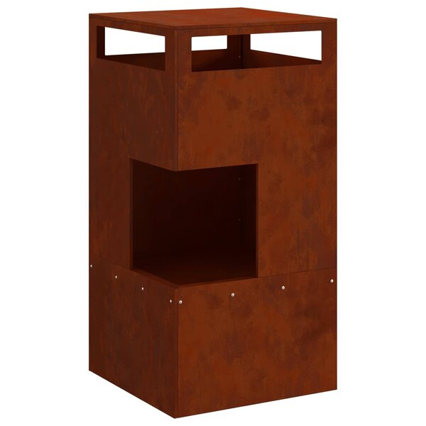 vidaXL Braise Marron 50 x 50 x 100 cm Acier