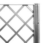 vidaXL Jardinière avec treillis gris clair 200x160x142 cm PP