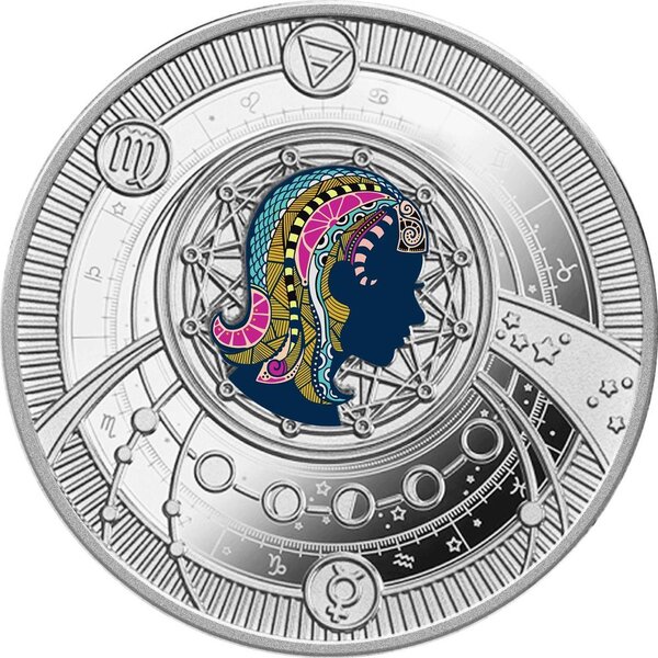 Pièce de monnaie en Argent 500 Francs g 10 Millésime 2025 Zodiac Signs 2025 VIRGO