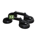 Pack and move - Lot 2 Ventouse Déménagement - Poignées Ventouses - Capacité 50KG - Ventouse Carrelage Vitres Réfrégirateur - Déplacement Facile