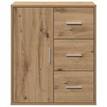 vidaXL Buffet chêne artisanal 60 x 31 x 70 cm Bois d'ingénierie