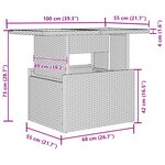 vidaXL Ensemble Canapé Jardin 6 Pièces avec Coussins Gris Rattan Poly