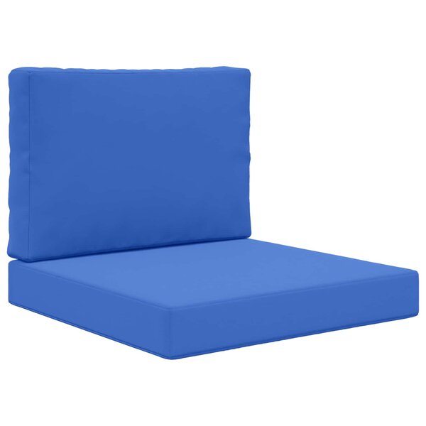 vidaXL Coussin de canapé d'extérieur 2 Pièces Bleu royal Polyester