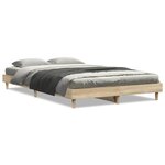vidaXL Cadre de lit sans matelas chêne sonoma 120x200 cm