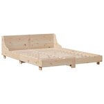 vidaXL Cadre de lit sans matelas 120x200 cm bois de pin massif