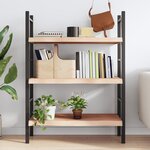 vidaXL Étagère murale 100x60x(2-6) cm bois de chêne massif non traité