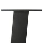 vidaXL Pieds de table basse 4 pièces Anthracite 30 cm Acier