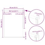 vidaXL Store enrouleur occultant café 95x150cm largeur du tissu 90 7cm