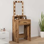 vidaXL Table de Toilette Marron 50 x 41 x 140 cm Bois d'ingénierie