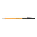 Stylo-bille écriture fine 0.3mm encre classique bille indéformable encre couleur noir Q-CONNECT