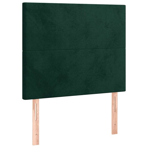 vidaXL Tête de lit Vert foncé 100x5x118/128 cm Velours