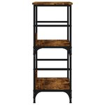 vidaXL Bibliothèque chêne fumé 50x33x82 cm bois d'ingénierie