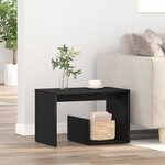 vidaXL Table d'appoint Chêne noir 59 x 36 x 38 cm Bois d'ingénierie