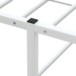 vidaXL Cadre de lit sans matelas blanc 160x200 cm métal